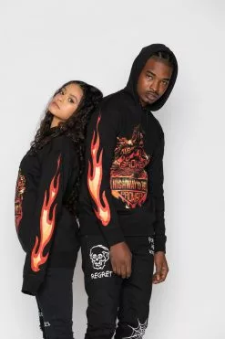 BROKEN PROMISES Hoodies BP Knuckle Down Hoodie Hidden Pocket