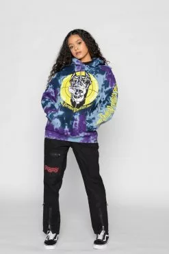 BROKEN PROMISES Stay Away Tie Dye Hoodie