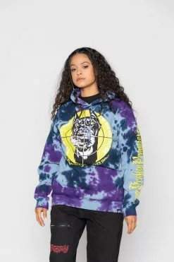 BROKEN PROMISES Stay Away Tie Dye Hoodie