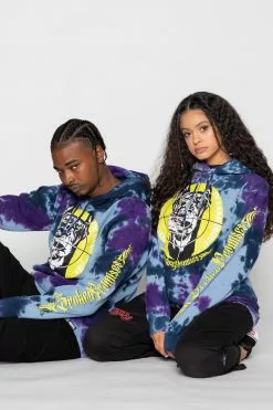 BROKEN PROMISES Stay Away Tie Dye Hoodie