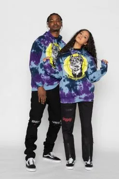 BROKEN PROMISES Stay Away Tie Dye Hoodie