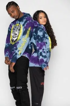 BROKEN PROMISES Stay Away Tie Dye Hoodie