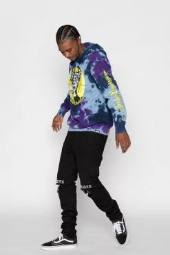 BROKEN PROMISES Stay Away Tie Dye Hoodie