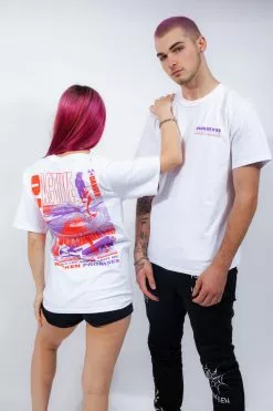 BROKEN PROMISES Radioactive S/S Tee "White"