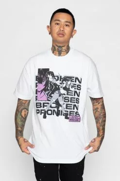 BROKEN PROMISES Shirts Respawn SST White