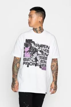 BROKEN PROMISES Shirts Respawn SST White
