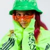 CASH Sale Graveyard Bucket Hat Spider Dye Lime