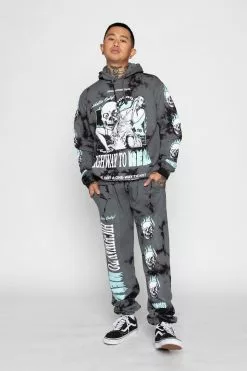 CASH One Way Ticket Tie Dye Hoodie