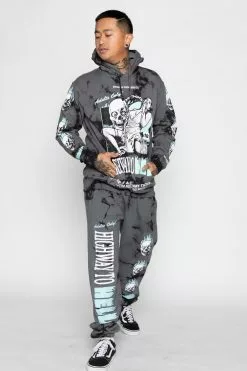 CASH One Way Ticket Tie Dye Hoodie