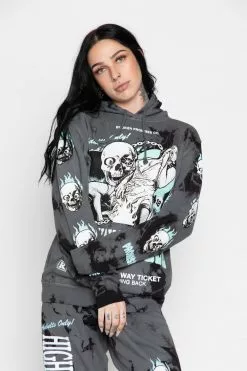 CASH One Way Ticket Tie Dye Hoodie