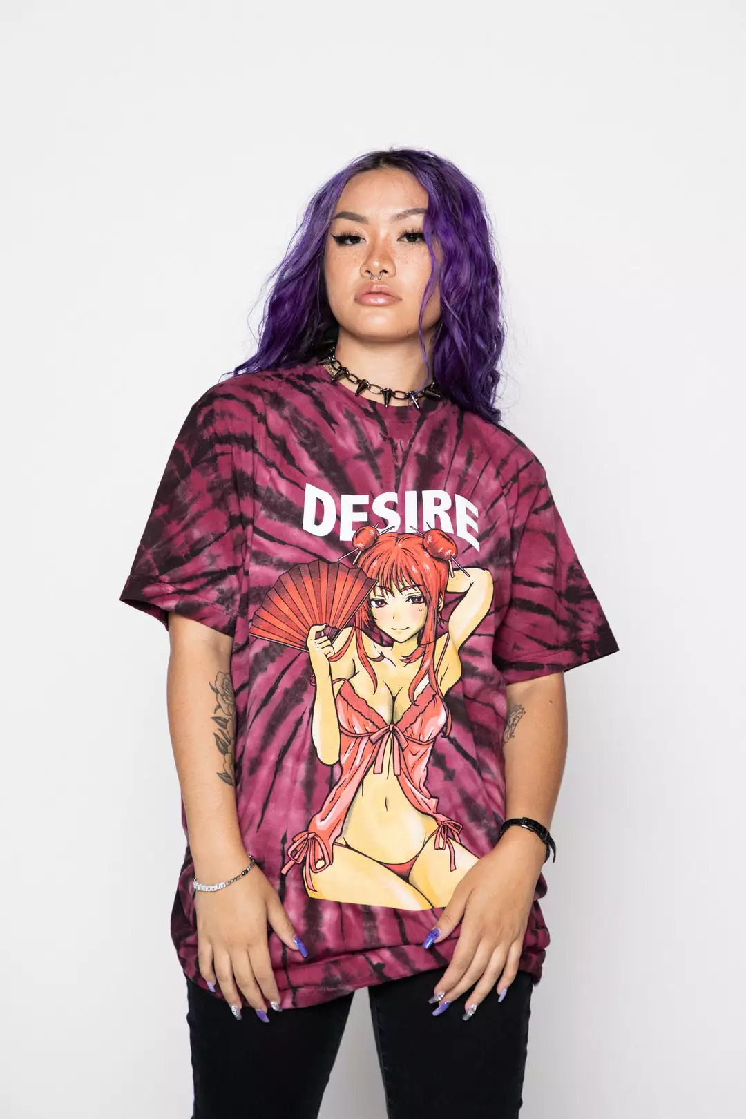 BROKEN PROMISES Shirts Desire Anime Tie Dye Tee