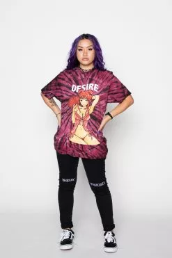 BROKEN PROMISES Shirts Desire Anime Tie Dye Tee