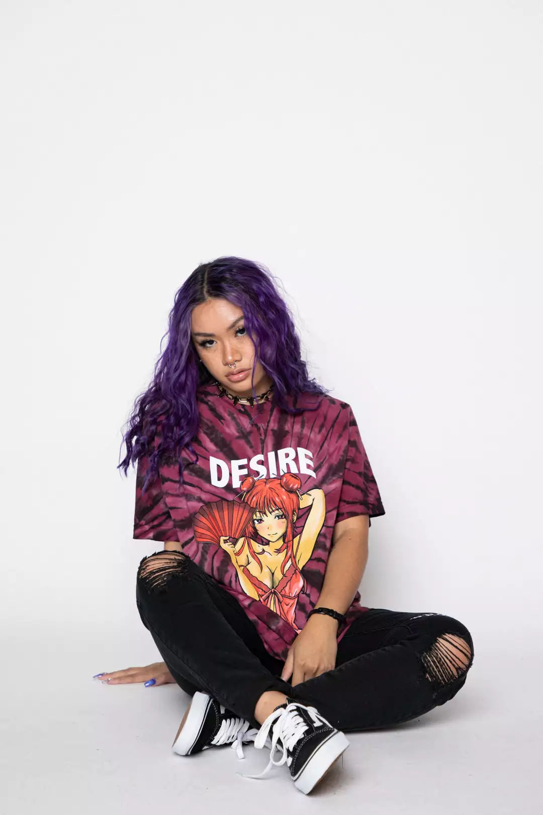 BROKEN PROMISES Shirts Desire Anime Tie Dye Tee