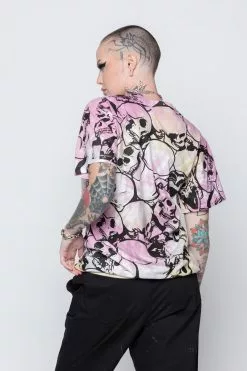 BROKEN PROMISES Shirts Death Valley AOP Tee Rose