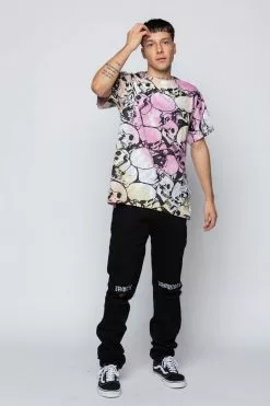 BROKEN PROMISES Shirts Death Valley AOP Tee Rose