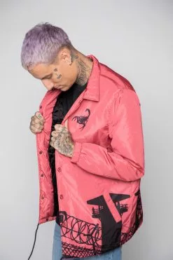 CASH Outerwear Guardian Quilted Jacket Rose