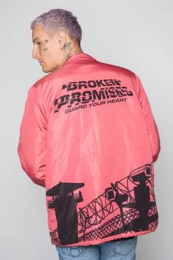 CASH Outerwear Guardian Quilted Jacket Rose