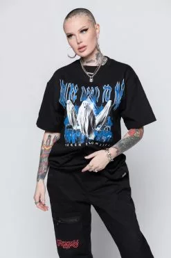 BROKEN PROMISES Ghosted Tee Black Shirts
