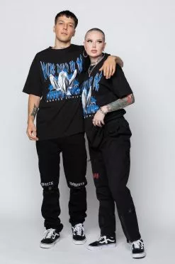 BROKEN PROMISES Ghosted Tee Black Shirts