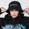 BROKEN PROMISES BP Slogan Bucket Black Headwear