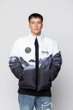 BROKEN PROMISES Glacier Cold Puffer Jacket (Black/White)