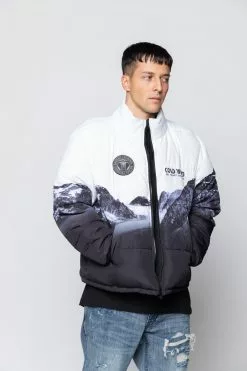 BROKEN PROMISES Glacier Cold Puffer Jacket (Black/White)