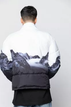 BROKEN PROMISES Glacier Cold Puffer Jacket (Black/White)