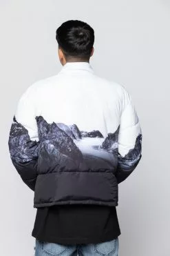 BROKEN PROMISES Glacier Cold Puffer Jacket (Black/White)