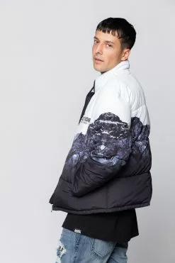BROKEN PROMISES Glacier Cold Puffer Jacket (Black/White)