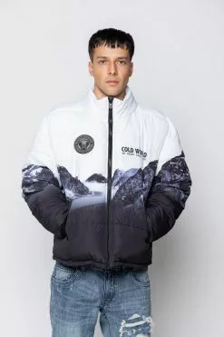 BROKEN PROMISES Glacier Cold Puffer Jacket (Black/White)