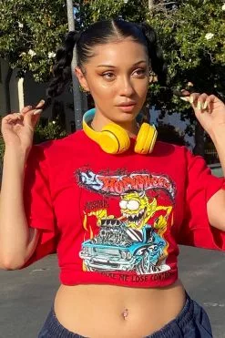 BROKEN PROMISES BP X Hot Wheels Control Tee Red