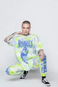 BROKEN PROMISES Inner Demons Tie Dye SS Tee Shirts