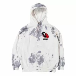 BROKEN PROMISES Hoodies Lucky Lucifer Tie Dye Hoodie Grey