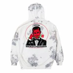 BROKEN PROMISES Hoodies Lucky Lucifer Tie Dye Hoodie Grey