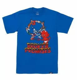BROKEN PROMISES Ripper Tee Royal Blue - BP X Hot Stuff
