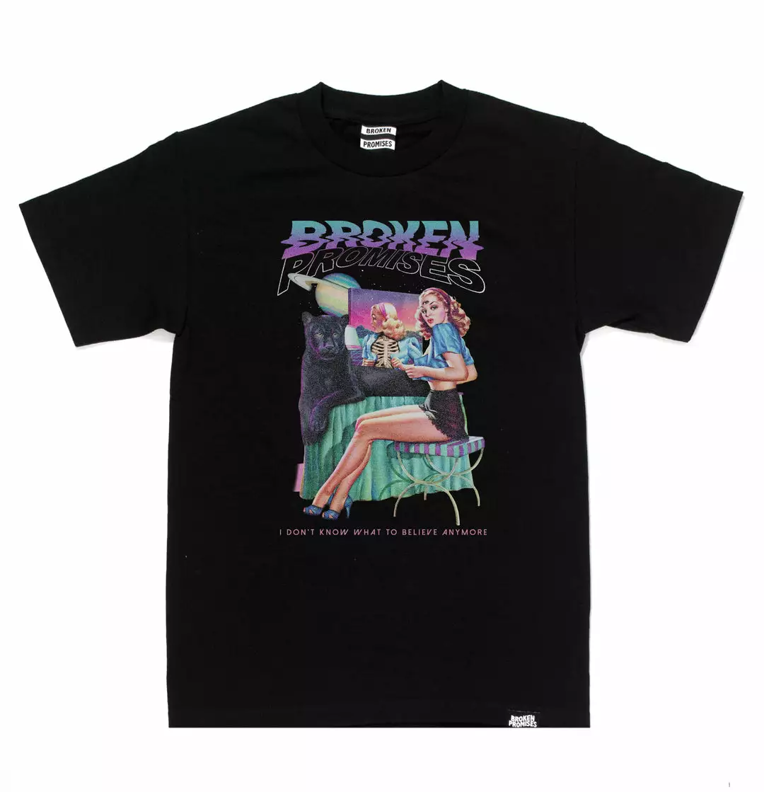 BROKEN PROMISES Skeptic Tee Black