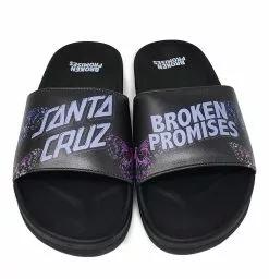 BROKEN PROMISES BP X SC Flutter Slides Black Accessories