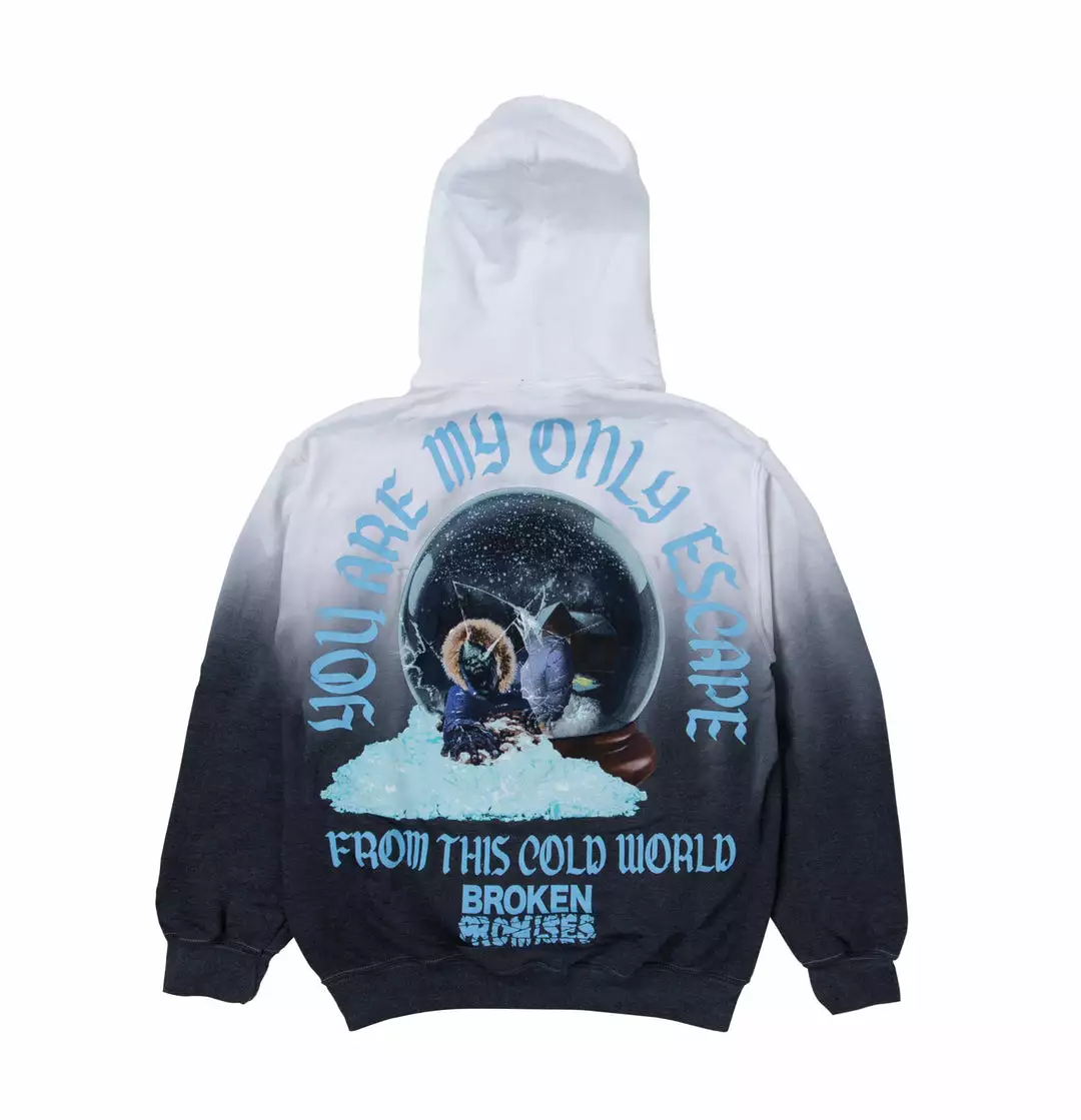 BROKEN PROMISES Snowglobe Dip Dye Sweatshirt