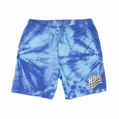 BROKEN PROMISES Bottoms Suspects Tie Dye Short Blue