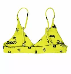 BROKEN PROMISES Toxic Relationship Bikini Top Neon Green