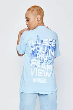 BROKEN PROMISES Rear View S/S Lt Blue