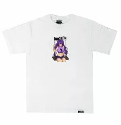 BROKEN PROMISES Broken Girl Tee White Shirts