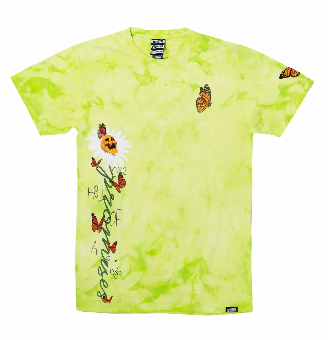 CASH Shirts Pour Out Tie Dye Tee Lemon Lime