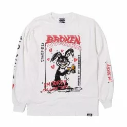 BROKEN PROMISES Shirts Drown My Sorrows L/S White