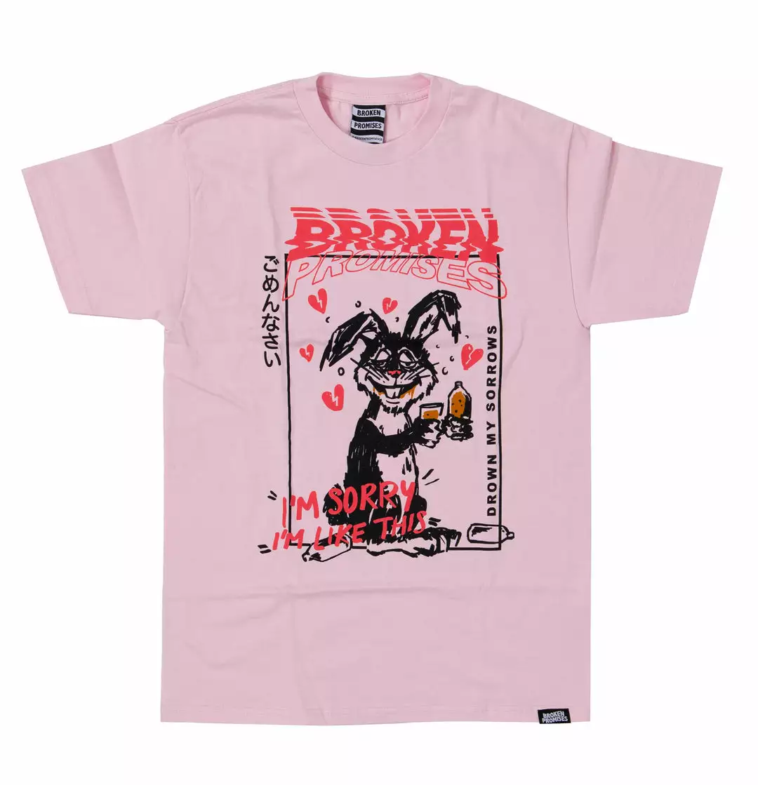 BROKEN PROMISES Drown My Sorrows Tee Pink