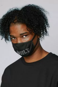 CASH Guilt Rhinestone Face Covering Sale