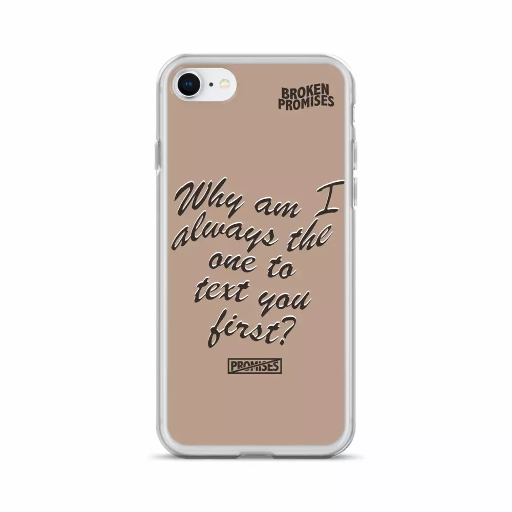 Broken Promises Co Text First IPhone Case Phone Cases