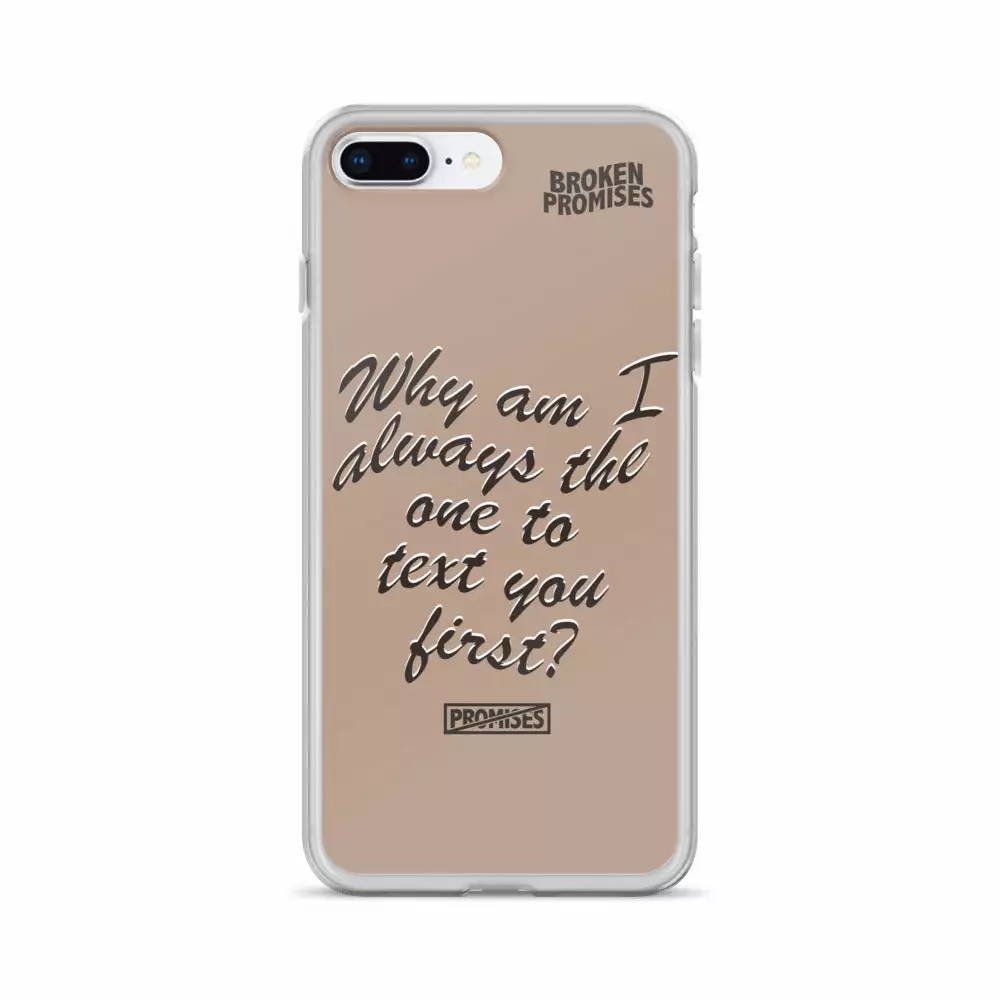 Broken Promises Co Text First IPhone Case Phone Cases