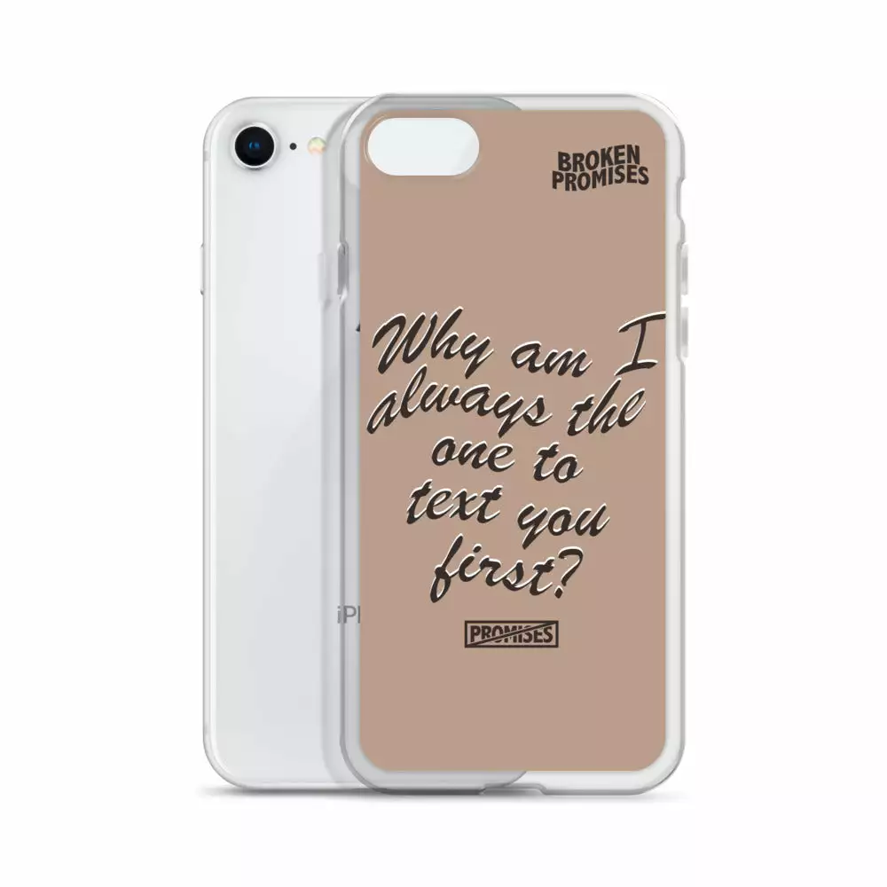 Broken Promises Co Text First IPhone Case Phone Cases