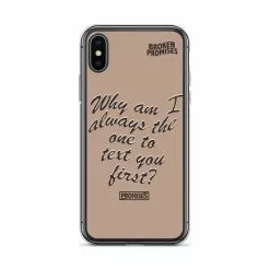 Broken Promises Co Text First IPhone Case Phone Cases